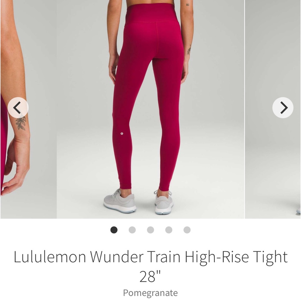 Lululemon Wunder Train Hr 28” size 10